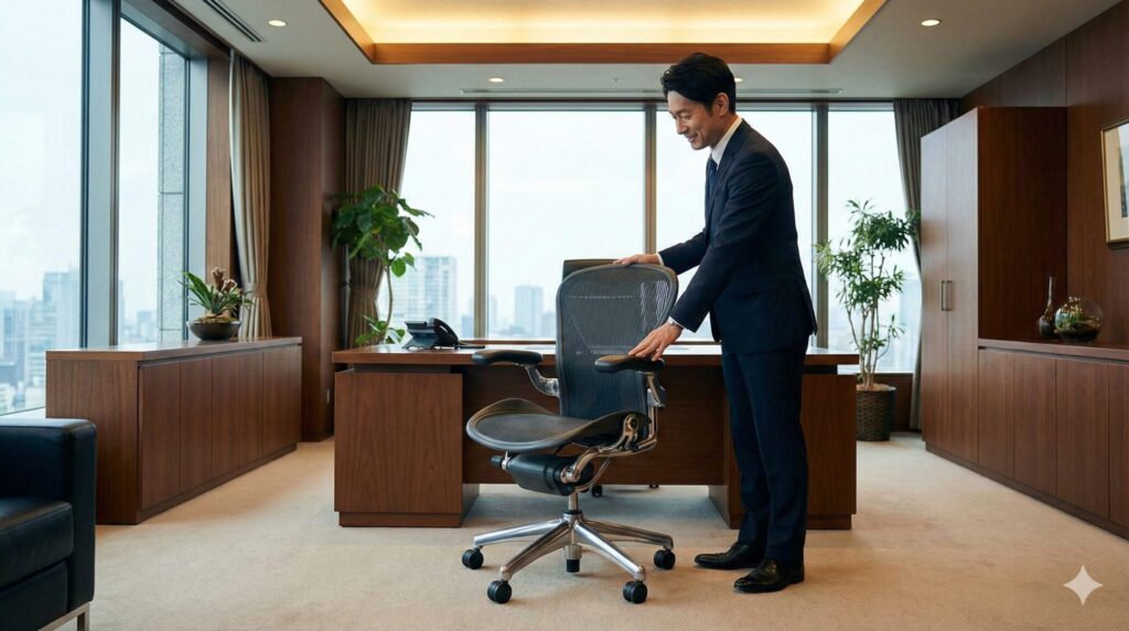 少額減価償却資産の特例対象となる高級オフィスチェアと日本人経営者