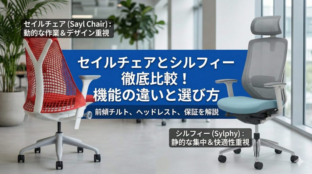 アイキャッチ画像（セイルチェア VS シルフィー【徹底比較】選び方＆決定的な差）