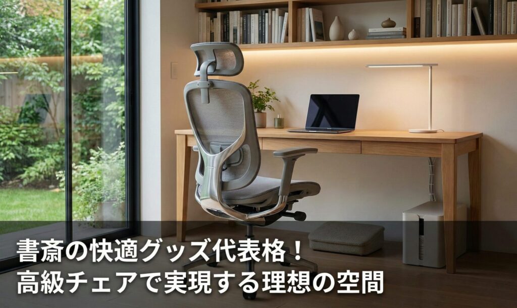 書斎の快適グッズ代表格！高級チェアで実現する理想の空間