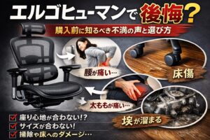 アイキャッチ画像（エルゴヒューマンで後悔？購入前に知るべき不満の声と選び方）