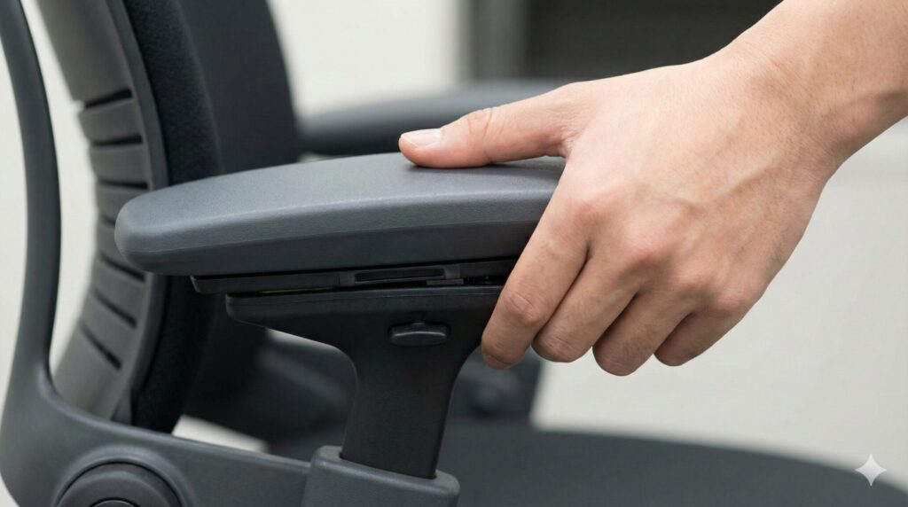 ドさせて調整している様子を捉えたクローズアップ写真。