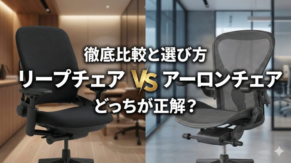 アイキャッチ画像（リープチェアとアーロンチェアはどっちが正解？徹底比較と選び方）