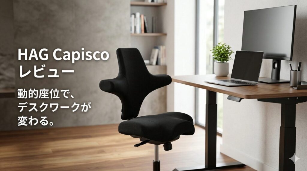 アイキャッチ画像（HAG Capiscoレビュー！動的座位の魅力と後悔しない選び方）