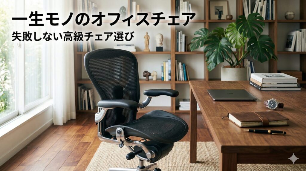 アイキャッチ画像（一生モノのオフィスチェア選び方｜高級チェアのコスパと失敗せぬコツ）
