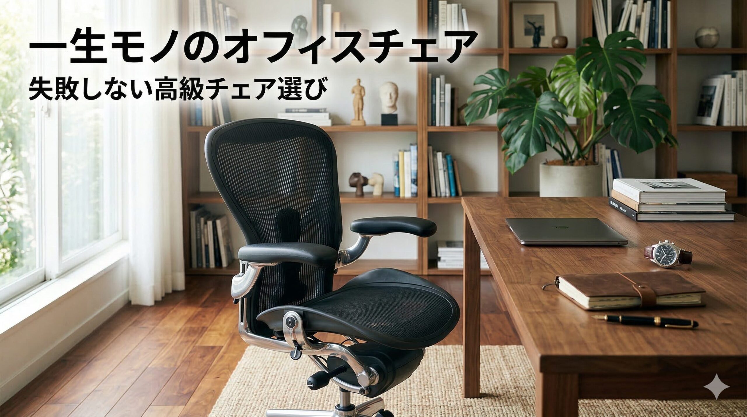 アイキャッチ画像（一生モノのオフィスチェア選び方｜高級チェアのコスパと失敗せぬコツ）