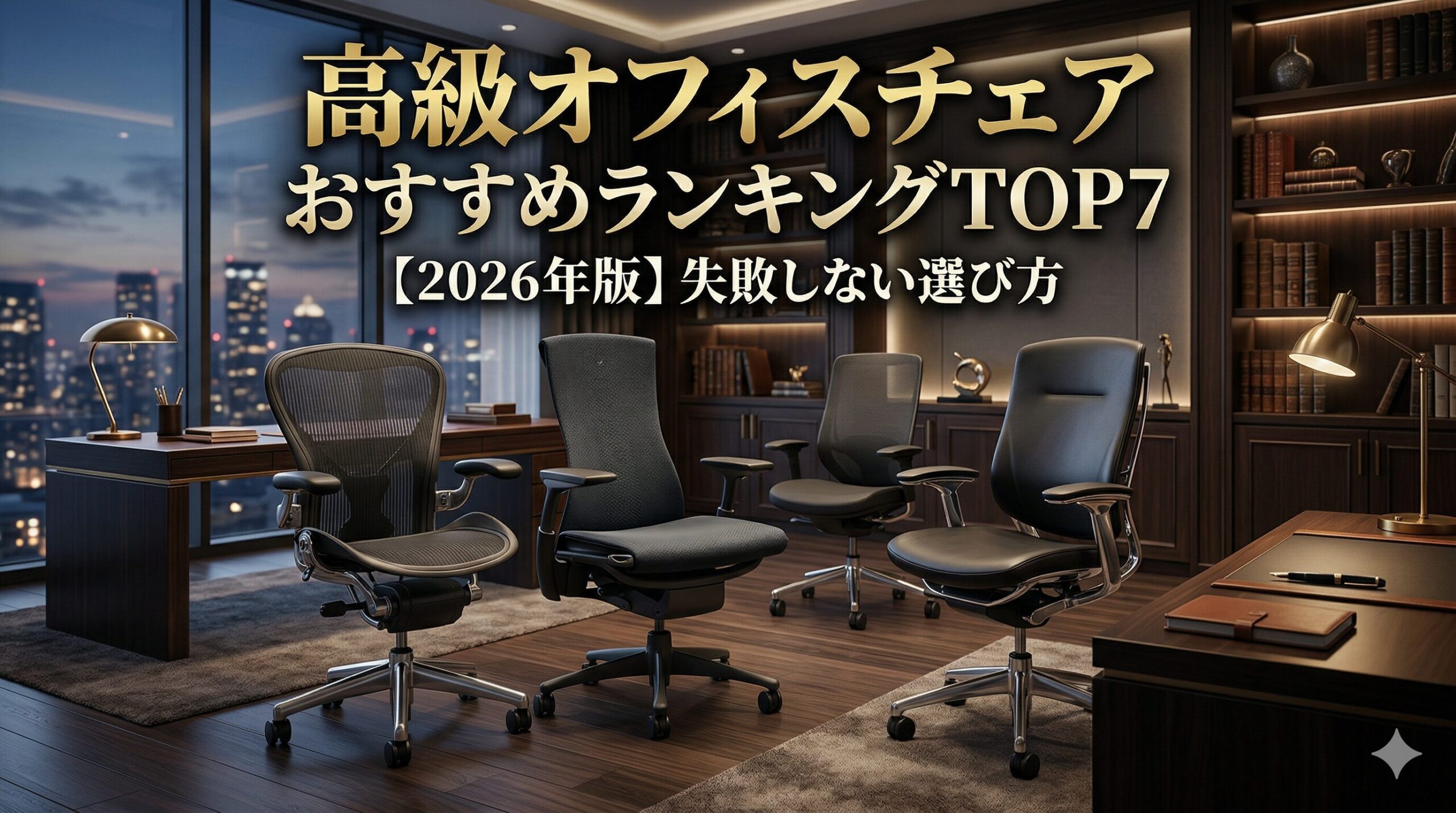 【2026年版】高級オフィスチェアおすすめランキングTOP7｜失敗しない選び方と本当に買うべき1脚